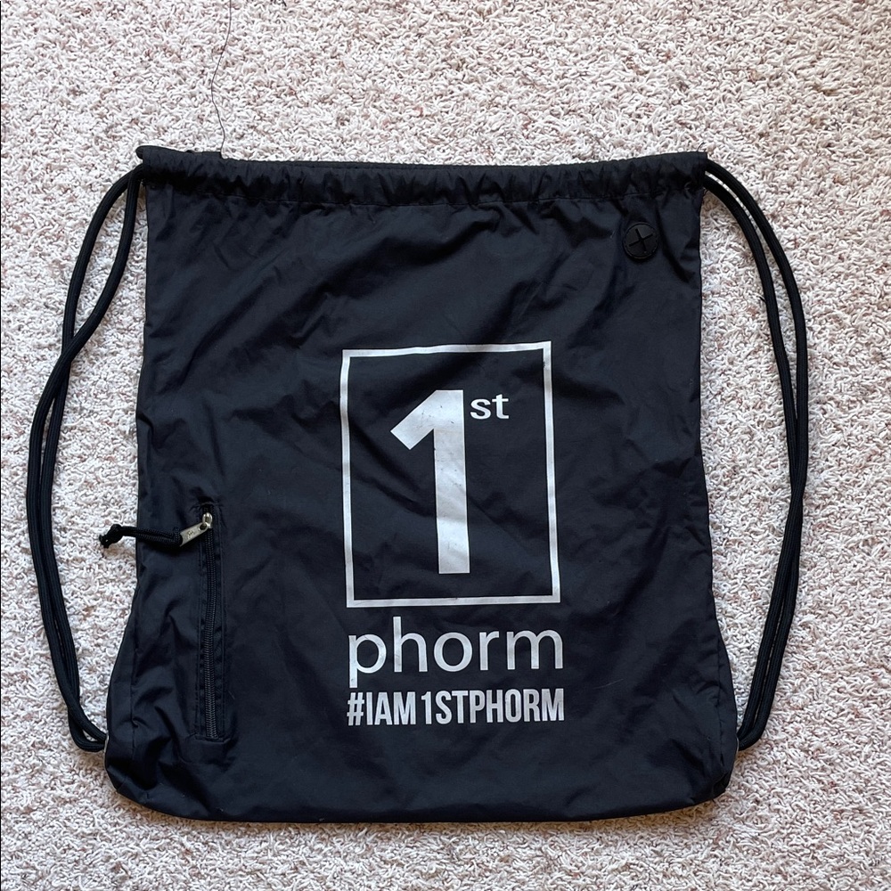 **SOLD** 1st Phorm Black Drawstring Bag